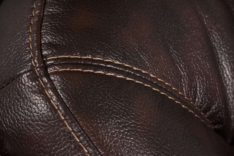 Leo 7-Piece Leather-Look Fabric Reclining Sectional with Storage Consoles and Cupholders - Walnut Brown