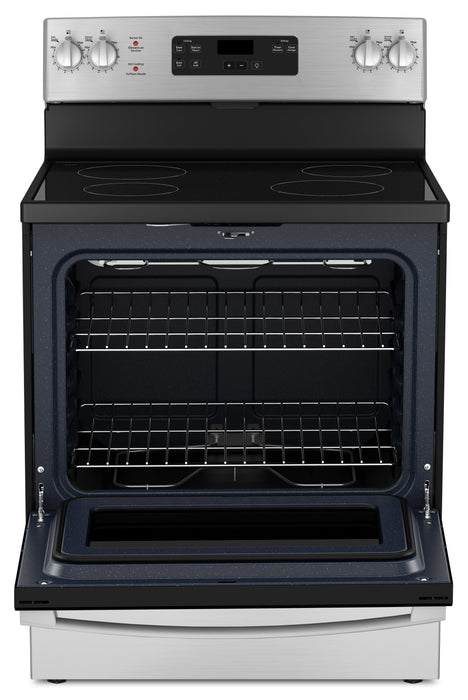 GE 5 Cu. Ft. Electric Range with Dual Bake Element and Certified Sabbath Mode - Stainless Steel - JCBS630SVSS