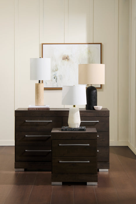 Jones 24” Modern Ceramic Table Lamp - Distressed Black