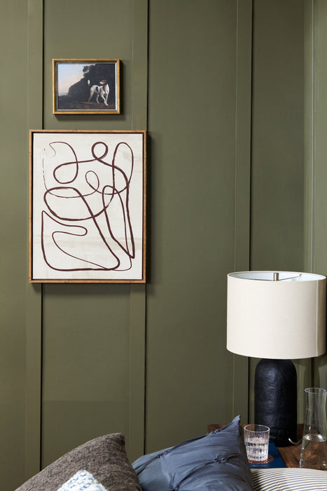 Jones 24” Modern Ceramic Table Lamp - Distressed Black