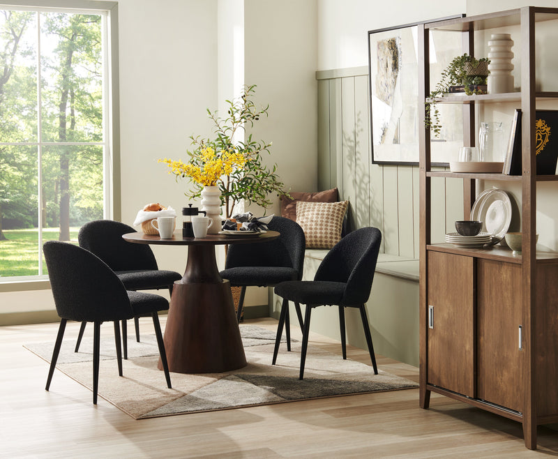 Jude 36\" 3-Shelf Bookcase with Cabinet- Hazelnut