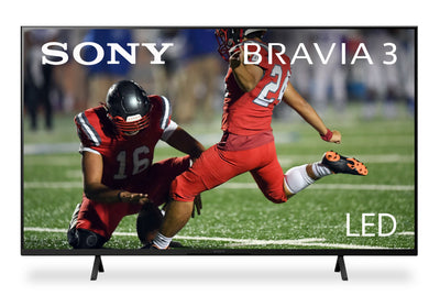 SONY 65" Bravia 3 LED 4K UHD Smart Google TV (K65S30) - 2024 Model | Téléviseur intelligent DEL SONY Bravia 3 UHD 4K de 65 po avec Google TVMC (K65S30) - modèle 2024