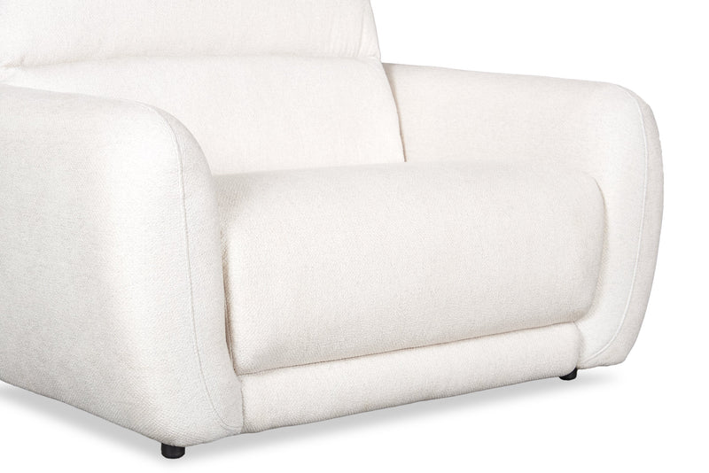 Cindy Crawford Home Kailyn 54\" Fabric Power Reclining Chair with Power Headrest - Beige 
