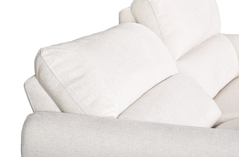 Cindy Crawford Home Kailyn 92\" Fabric Power Reclining Sofa with Power Headrests - Beige 