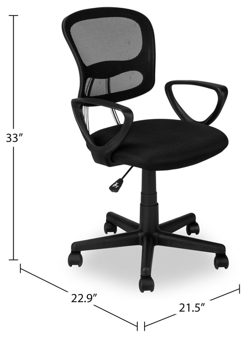 Kalvin 21.5\" Office Chair - Black