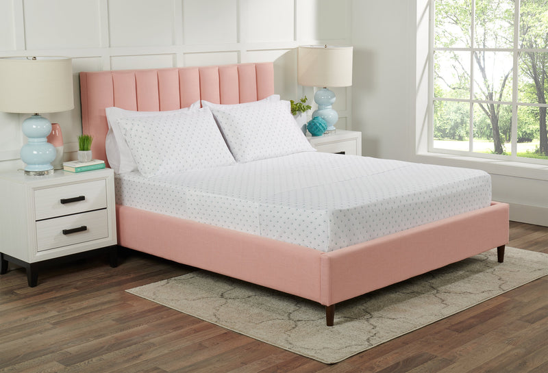 Kort & Co. Flower 4-Piece King Sheet Set - Blue and White