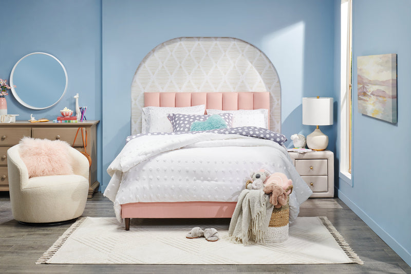 Kort & Co. Flower 4-Piece Queen Sheet Set - Blue and White