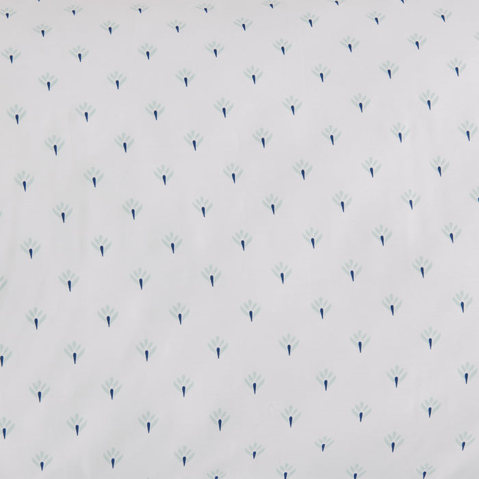 Kort & Co. Flower 4-Piece King Sheet Set - Blue and White