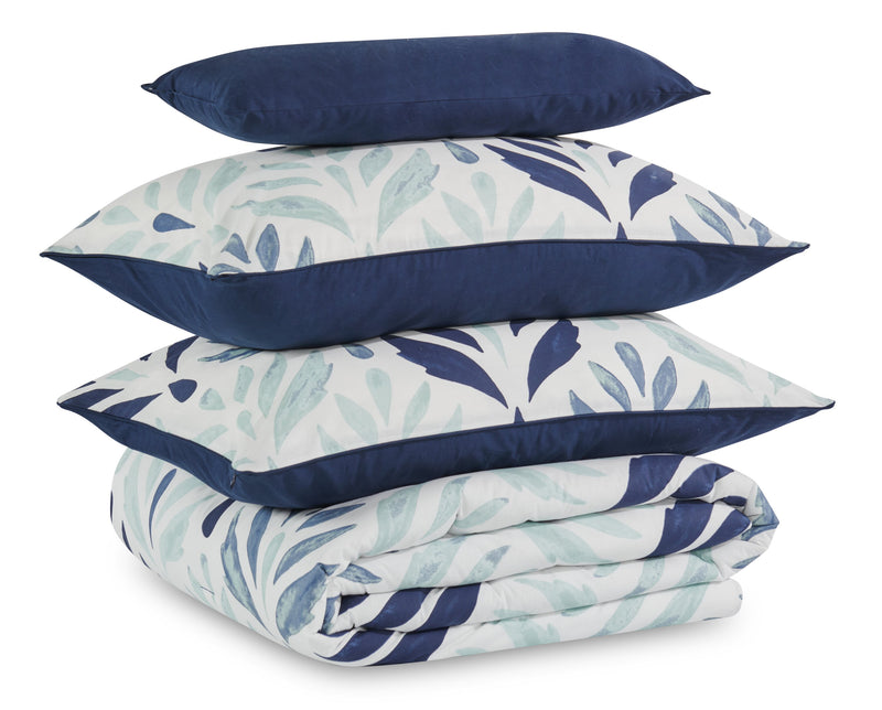 Kort & Co. Medallion 4-Piece Queen Comforter Set