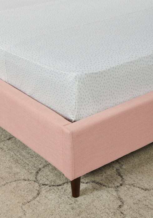 Kort & Co. Mark 4-Piece Queen Sheet Set - Blue and White