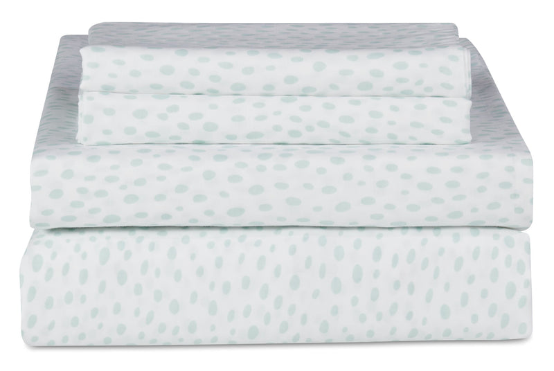 Kort & Co. Mark 4-Piece King Sheet Set - Blue and White