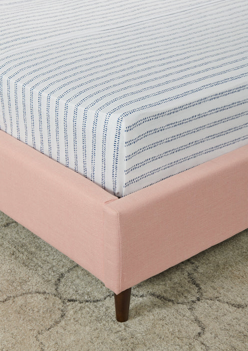 Kort & Co. Stripe 4-Piece King Sheet Set - Blue and White