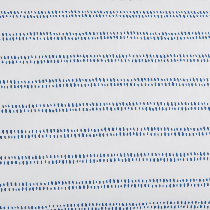 Kort & Co. Stripe 4-Piece Queen Sheet Set - Blue and White