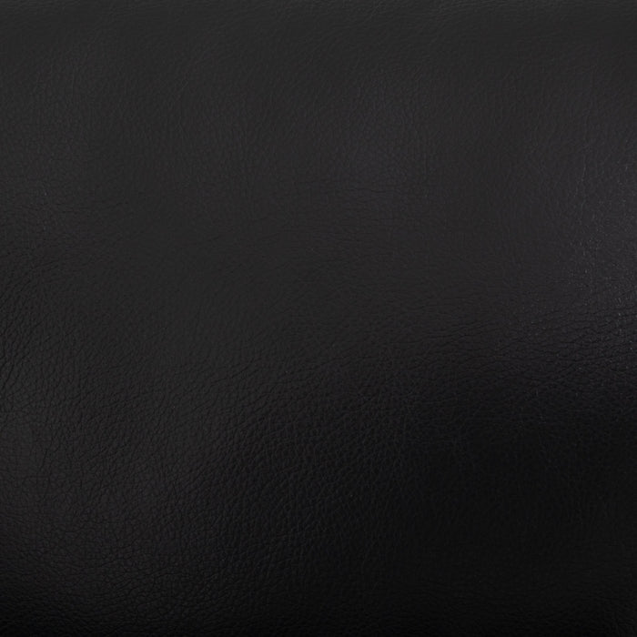 Kenzo 35\" Leather-Look Fabric Swivel Glider Reclining Chair - Black