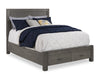 ["Koda Platform Storage Bed with Headboard & Frame, Wooden, Grey - Queen Size"]