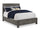 ["Koda Platform Storage Bed with Headboard & Frame, Wooden, Grey - Queen Size"]