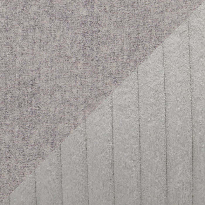 Made in Canada Koda 41\" Chenille and Faux Fur Fabric Chair with Removable Cushions - Plush Paloma Grey