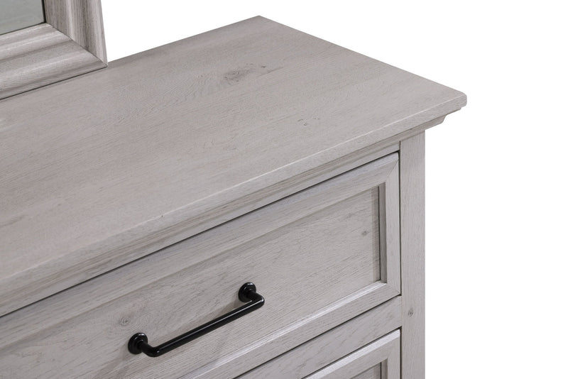 Kylie Bedroom 6-Drawer Dresser, 60\"W x 36\"H - Sand