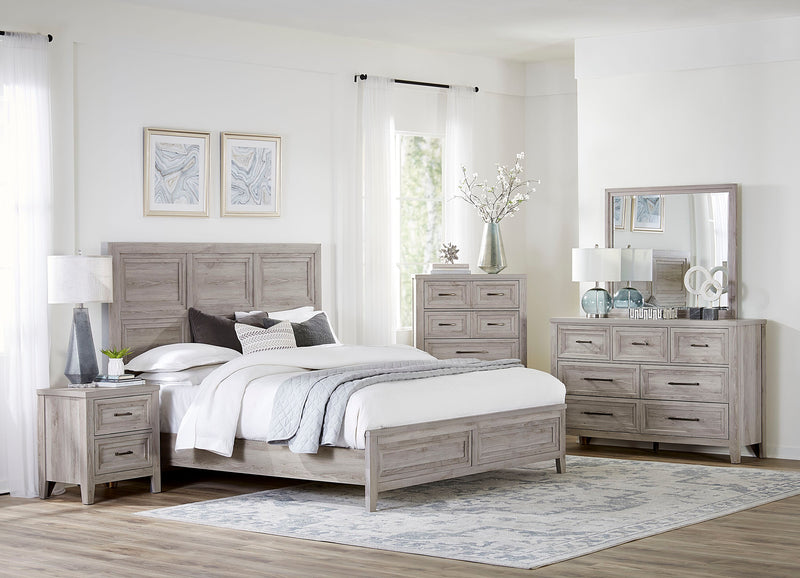 Lara Bedroom 7-Drawer Dresser, 60.6\"W x 38\"H - Antique Grey
