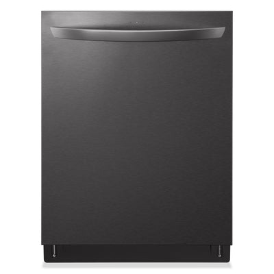 LG 24" 46 dBA Built-In Top-Control Smart Dishwasher with QuadWash® - Smudge Proof Black Stainless St… | Lave-vaisselle intelligent encastré LG à 46 dBA de 24 po avec commandes sur le dessus et QuadWashMC …