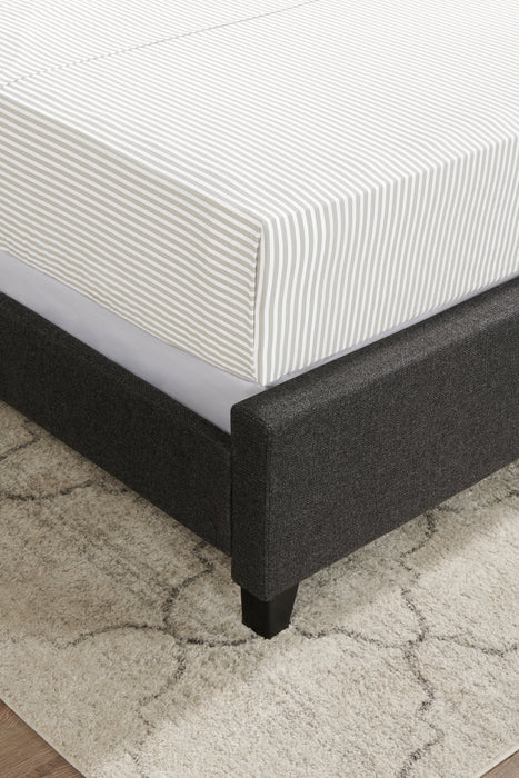 Striped 4-Piece Full Cotton Sheet Set - Light Grey