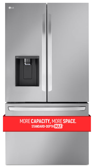 LG 36\" 31 Cu. Ft. French-Door Standard-Depth MAX™ Refrigerator - Smudge Proof Stainless Steel - LRFXS3106S
