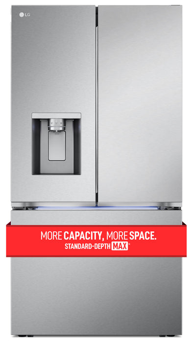 LG 36\" 31 Cu. Ft. French-Door Standard-Depth MAX™ Refrigerator - Smudge Proof Stainless Steel - LRYXS3106S