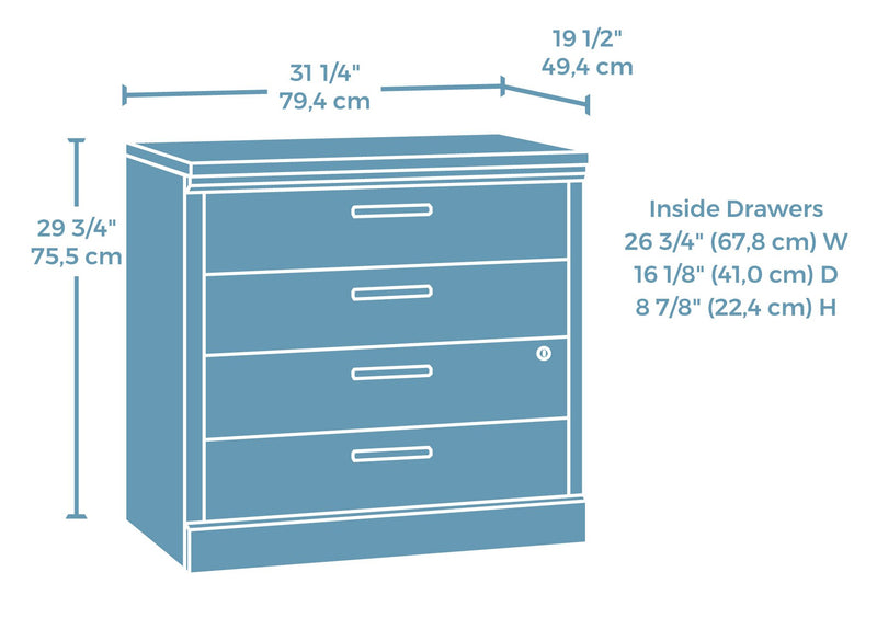 Mason Peak 31.26\" Commercial Grade 2-Drawer Lateral Filing Cabinet - Prime Oak
