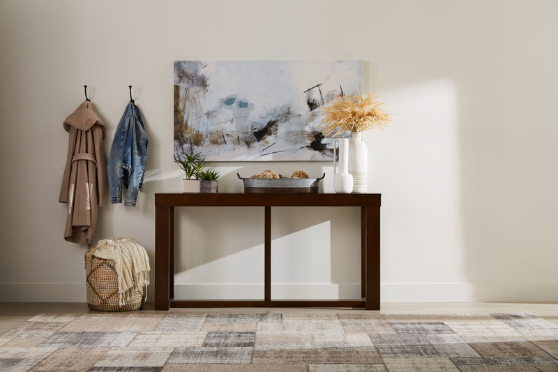Watson 67\" Contemporary Sofa Table - Dark Brown Wood