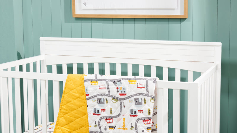 Milo 3-Piece Crib Bedding Set - Yellow