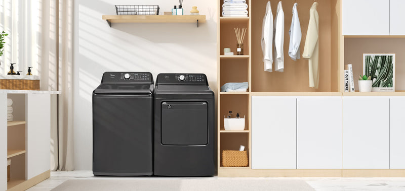Midea 5.2 Cu. Ft. Top Load Agitator Washer – Black - MLTW52M2BGG
