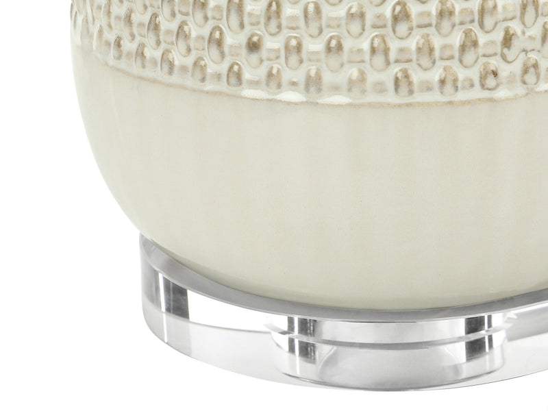 31\" Cream Ceramic Table Lamp