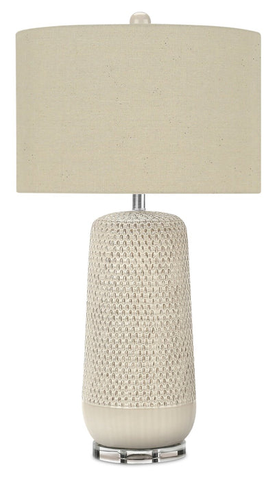 31\" Cream Ceramic Table Lamp
