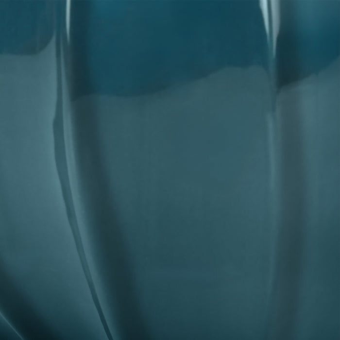 24\" Blue Ceramic Curved Table Lamp