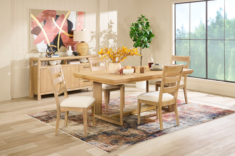 25\" Ratten Table Lamp with Beige Shade