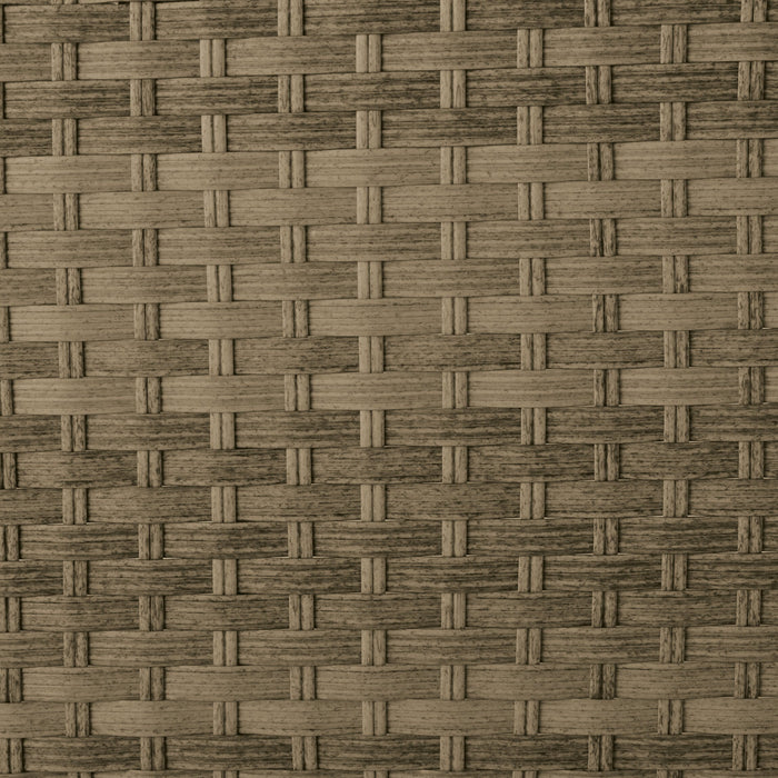 Montego 6-Piece Canopy Outdoor Patio Conversation Set with Canopy Sofa, 2 Armless Chairs, Ottoman, Glass Top Coffee & End Table - Hand-Woven Resin Wicker, UV & Weather Resistant - Natural/Beige