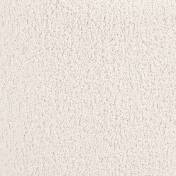 Moon 78\" Fabric Curved Loveseat with Accent Pillows - Wooly Almond White