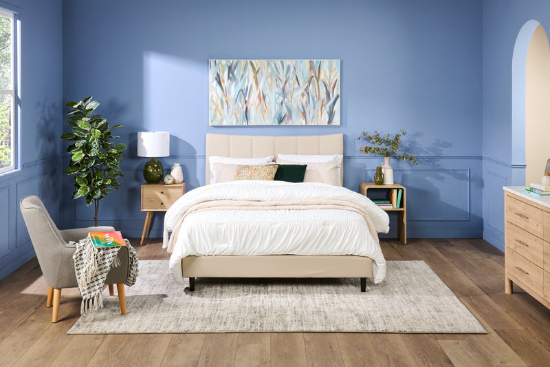 Mori Bedside 2-Drawer Nightstand, 18\"W x 25.75\"H - Natural