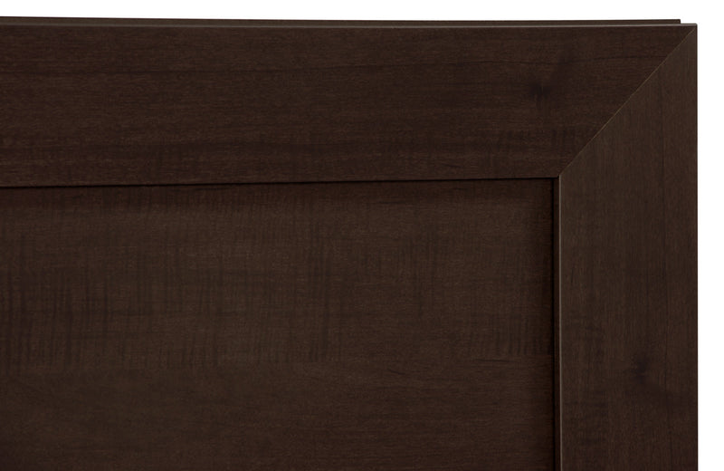 Yorkdale 6pc Bedroom Set with 12-Drawer Storage Bed, Dresser, Mirror & Nightstand, Brown - Queen Size