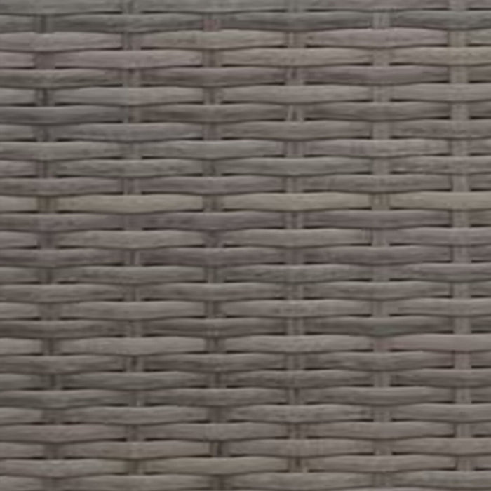 Naples Dining Height Outdoor Patio Table - Hand-Woven Resin Wicker, Glass, UV & Weather Resistant - Natural/Black