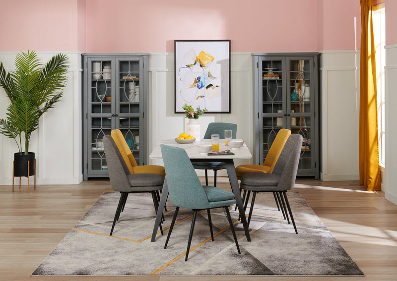 Athena 36\" Curio Cabinet - Grey