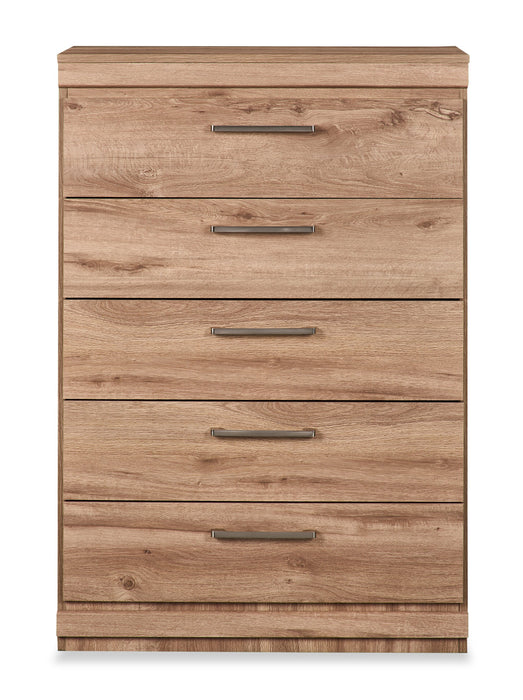 Oakley Bedroom Chest of Drawers, 5-Drawer, 31\"W x 45\"H, Made in Canada - Natural