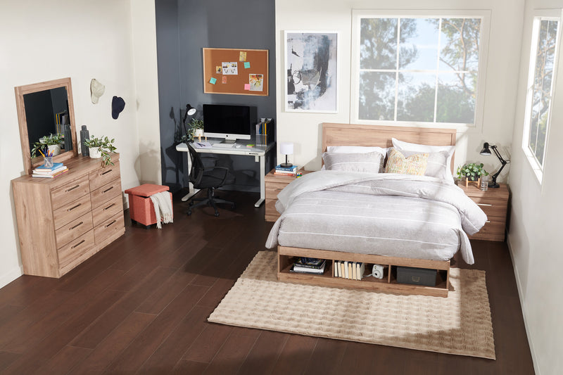 Oakley Bedroom Dresser Mirror, Made in Canada - Natural