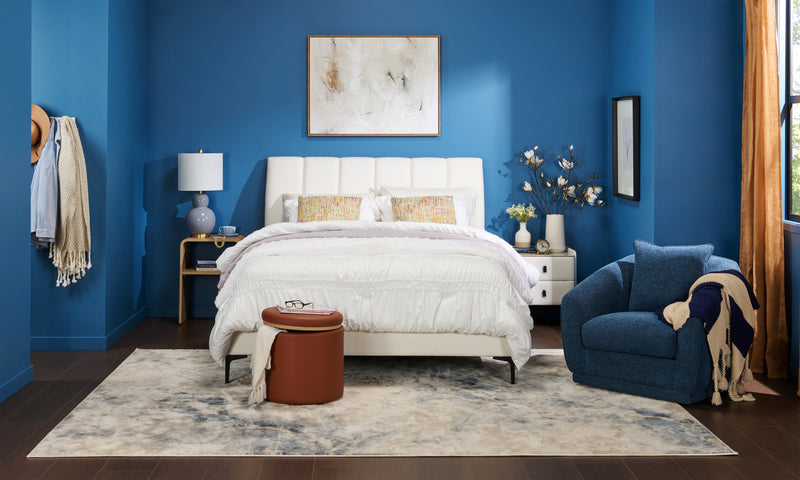 Odin Bedside Nightstand with Storage Shelf, 18\"W x 25.75\"H - Natural