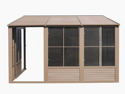 Gazebo Penguin Florence - Wall Mounted Solarium 8x16 Metal Roof|Gazebo Penguin Florence - Solarium mural 8x16 Toit d'acier