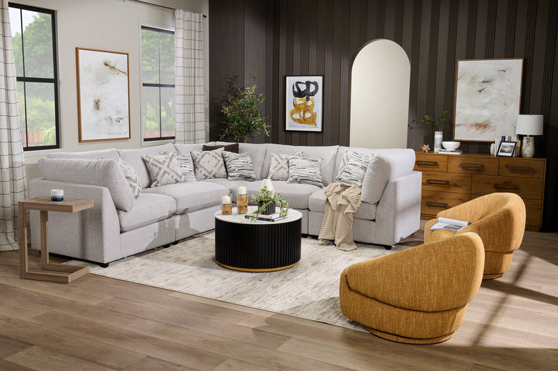 Villa Swivel Accent Chair - Mustard