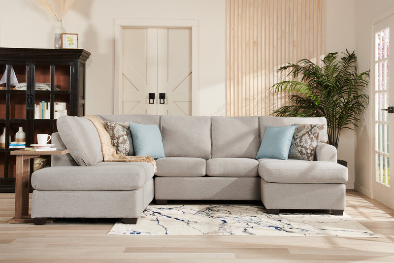 Orrie 11.75\" C-Shaped Chairside Table - Taupe