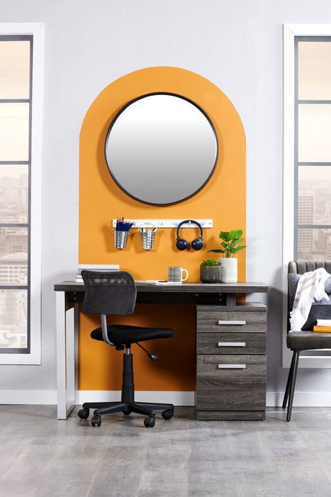 Oscar 47\" Reversible Office Desk with Storage - Grey