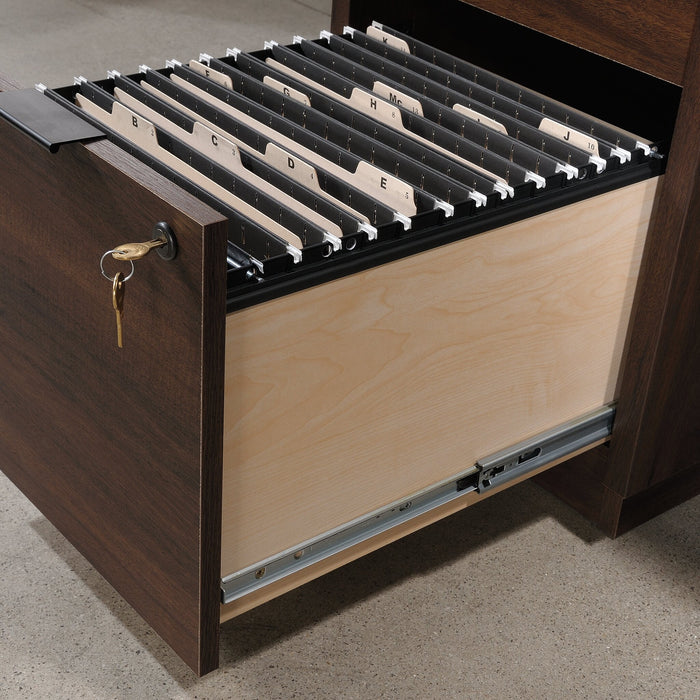 Palo Alto 71.18\" Commercial Grade Credenza Office Desk with 6-Drawers - Mahogany