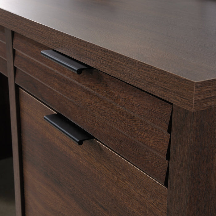 Palo Alto 71.18\" Commercial Grade Credenza Office Desk with 6-Drawers - Mahogany